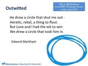 Helen Bevan 'outwitted' slide
